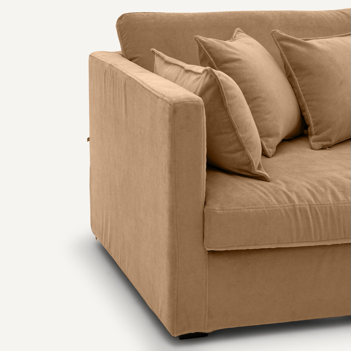 Sofa 3-, 4- of 5-zits, in stonewashed fluweel, NEO KINKAJOU touwkleur, AM.PM