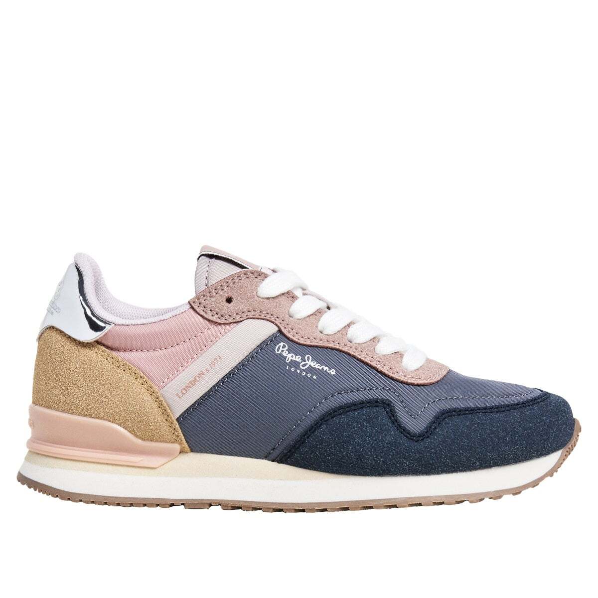 Baskets Combinées bleu jean foncé, PEPE JEANS