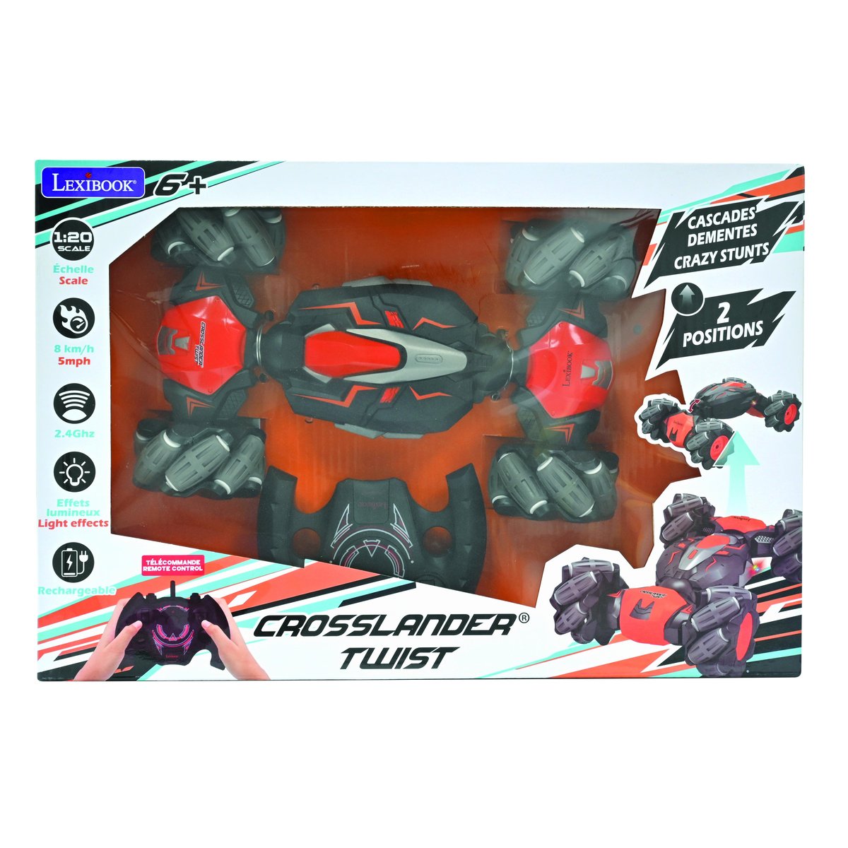 CROSSLANDER® Twist,360° rotation orange, LEXIBOOK