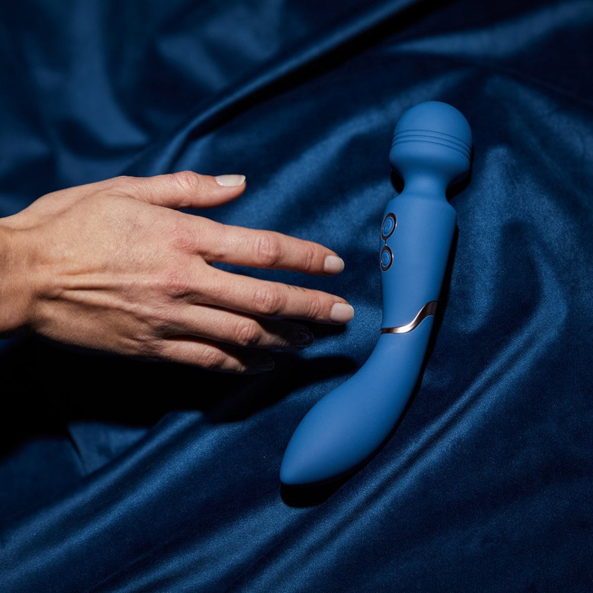 Vibromasseur Wand 2-en-1 Fidji bleu, HYYO