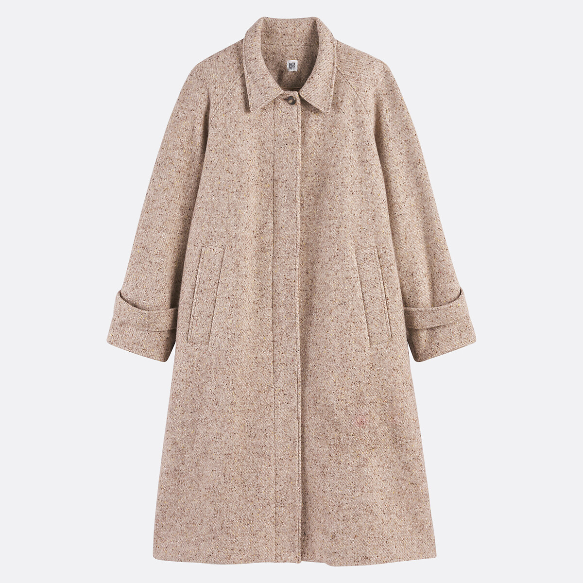 Signatures Isidore Coat in Wool Blend beige marl, LA REDOUTE COLLECTIONS