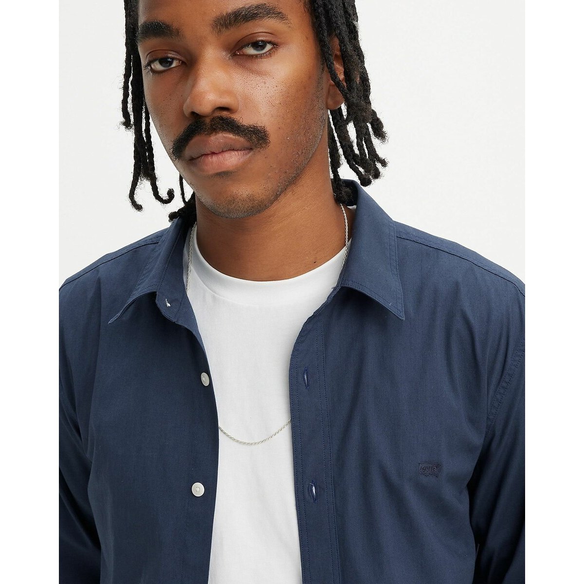 Chemise slim popeline bleu marine, LEVI'S