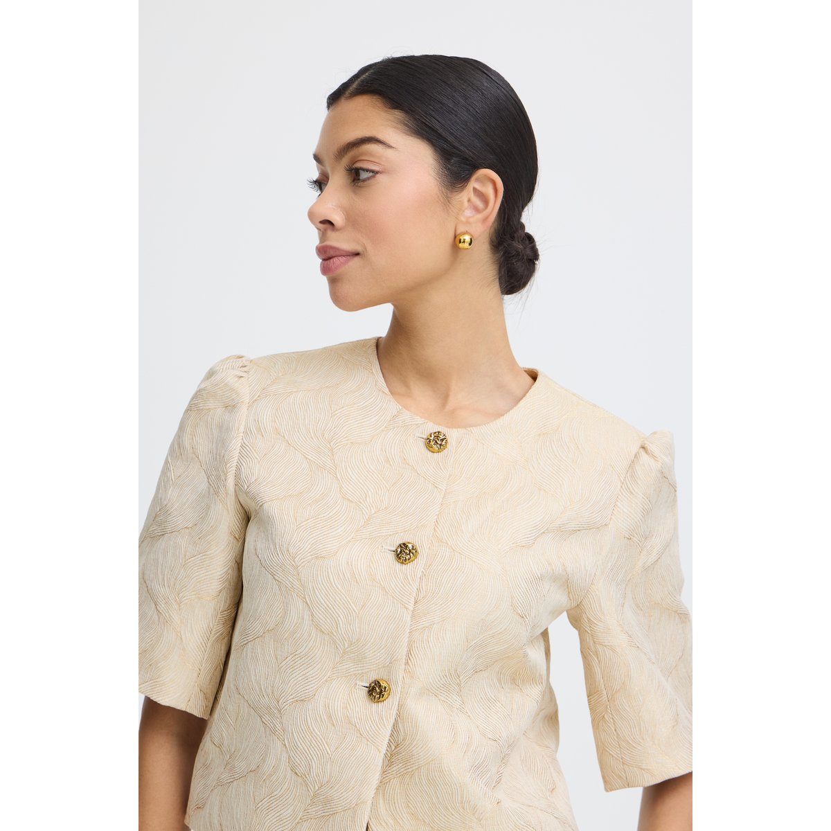 Veste beige byelsa birch metal, B.YOUNG