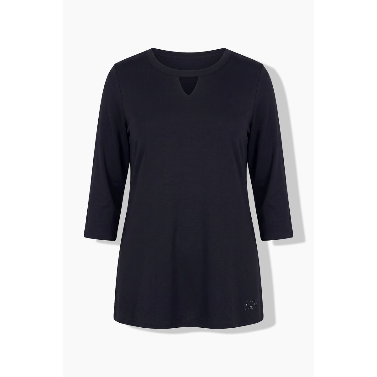 T-shirt avec motif scintillant noir, ULLA POPKEN