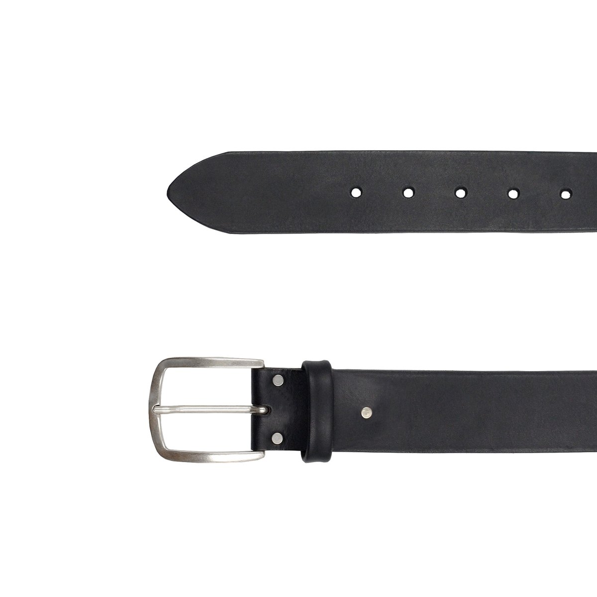 Ceinture Paris cuir lisse noir, JULES & JENN