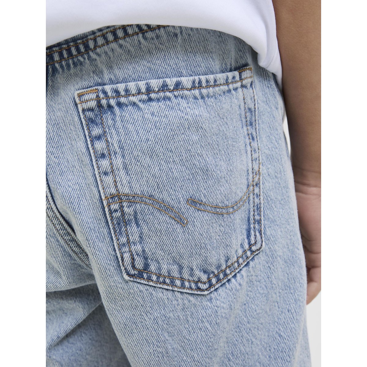 Jean Coupe Décontractée JJICHRIS JJORIGINAL AKM 160 SN JNR Jean coupe décontractée Junior blue denim, JACK & JONES JUNIOR