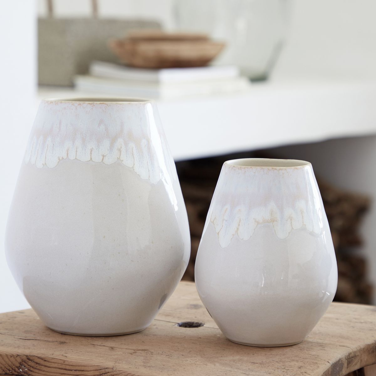 Vase uf En Grès, Brisa bleu rivière, COSTA NOVA