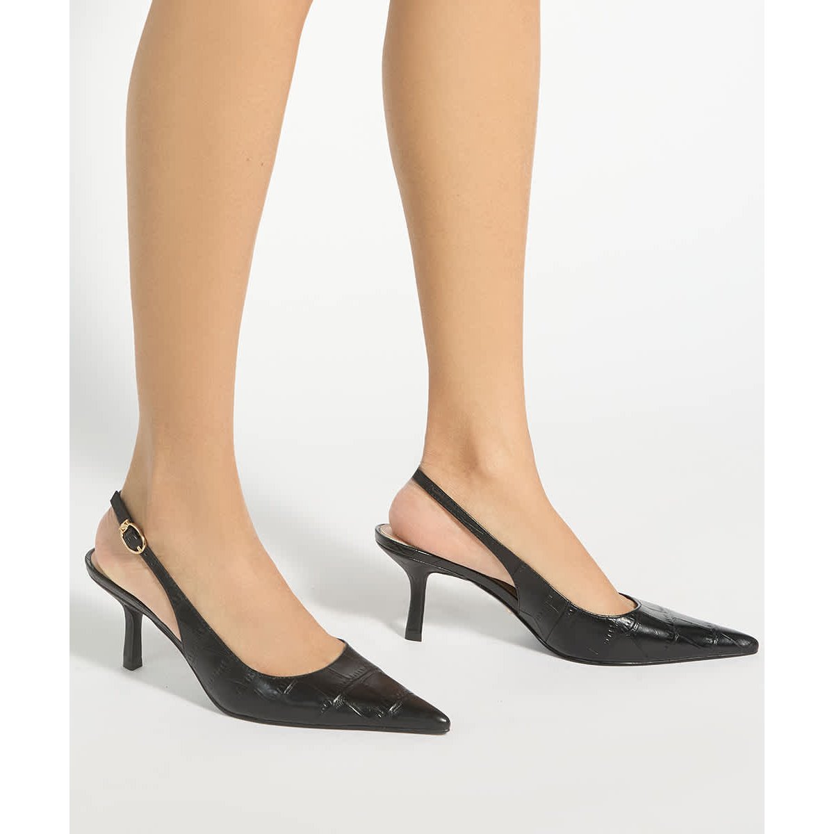 Escarpins à bride arrière et bout pointu - CELISE obsidian black, DUNE LONDON