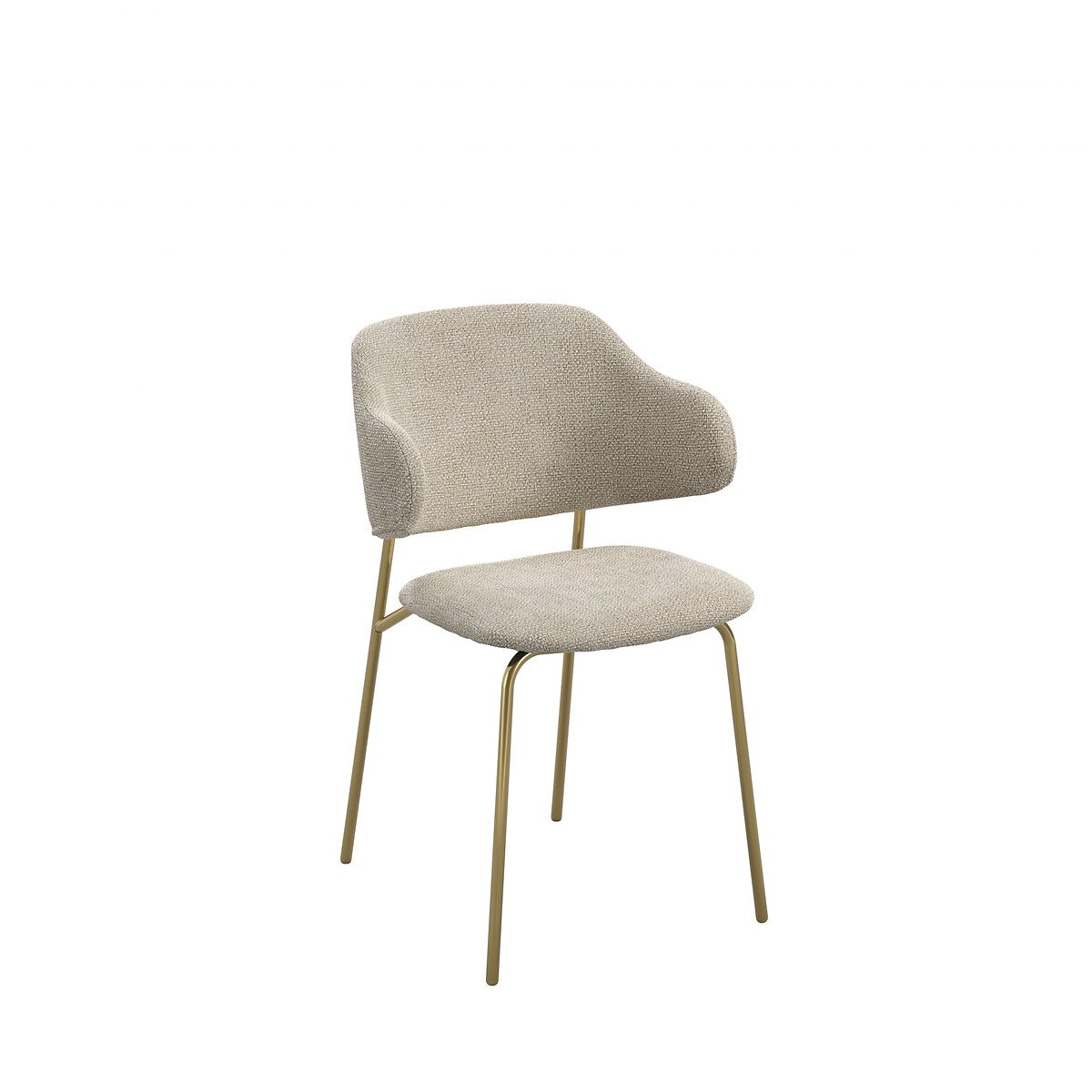 Grantchester Curve Upholstered Dining Chair (set of 2) wheat, ÉDITÉ