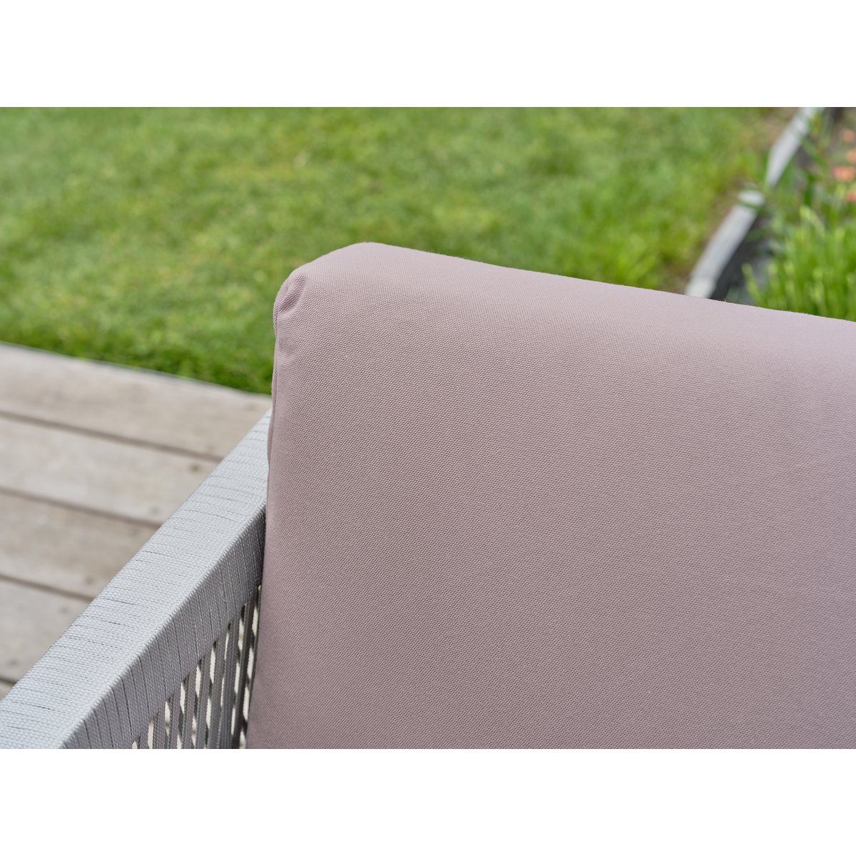 Salon de jardin d'angle 5 places JORDA marron, REMARQUABLE