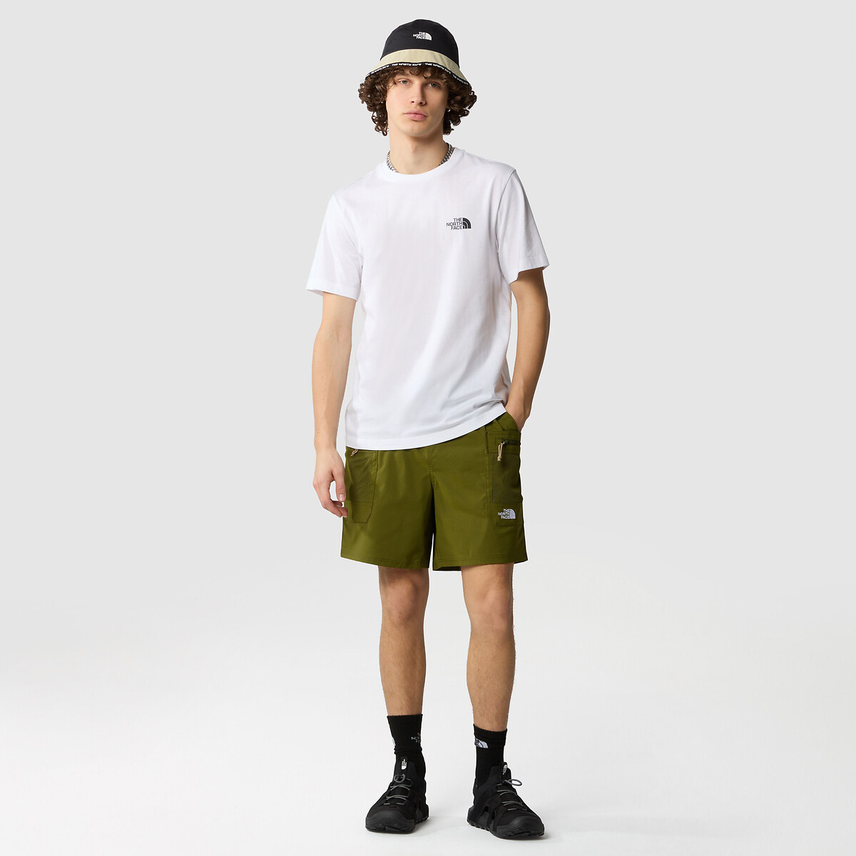T-shirt Simple Dome petit logo blanc, THE NORTH FACE