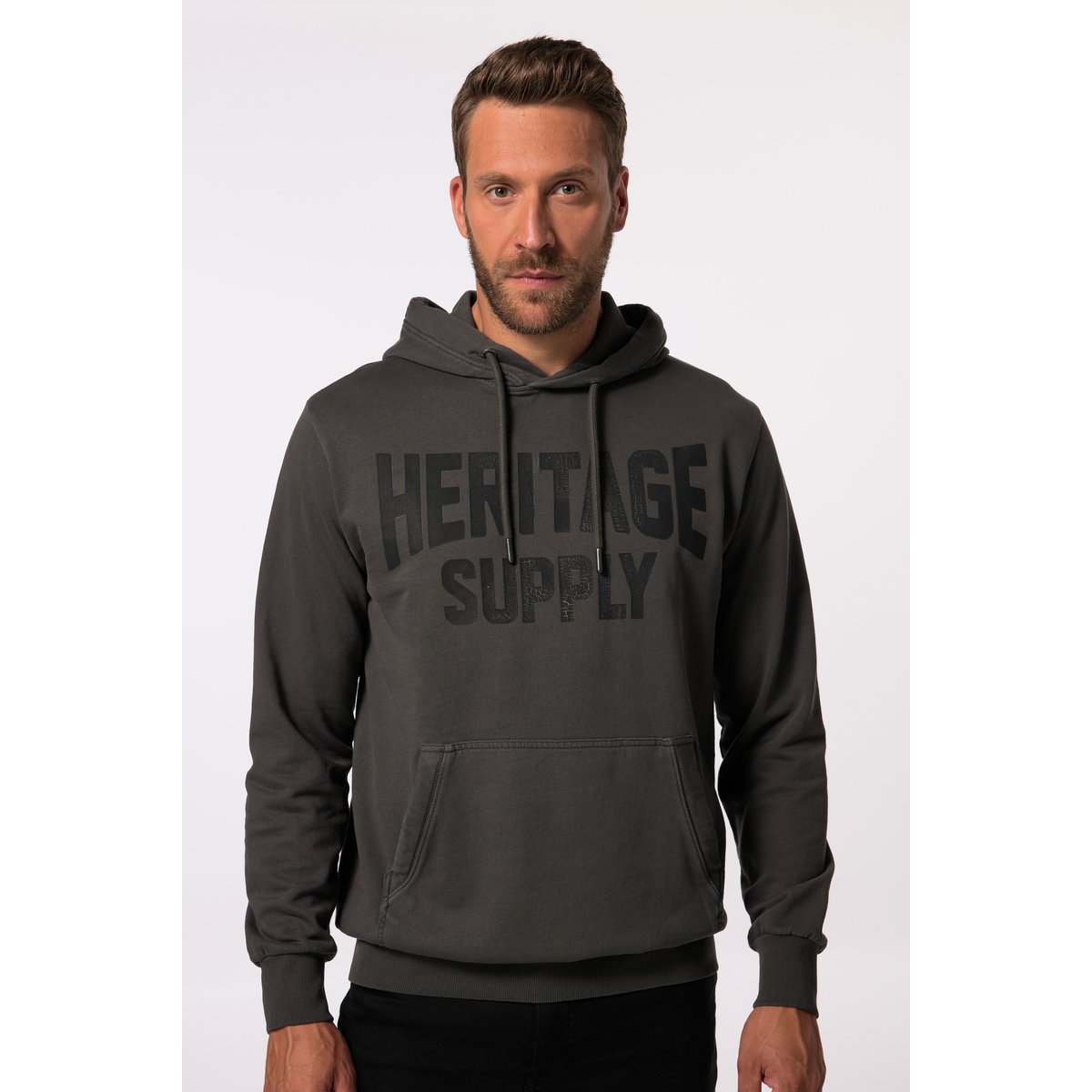 Sweat-shirt à capuche anthracite, JP1880