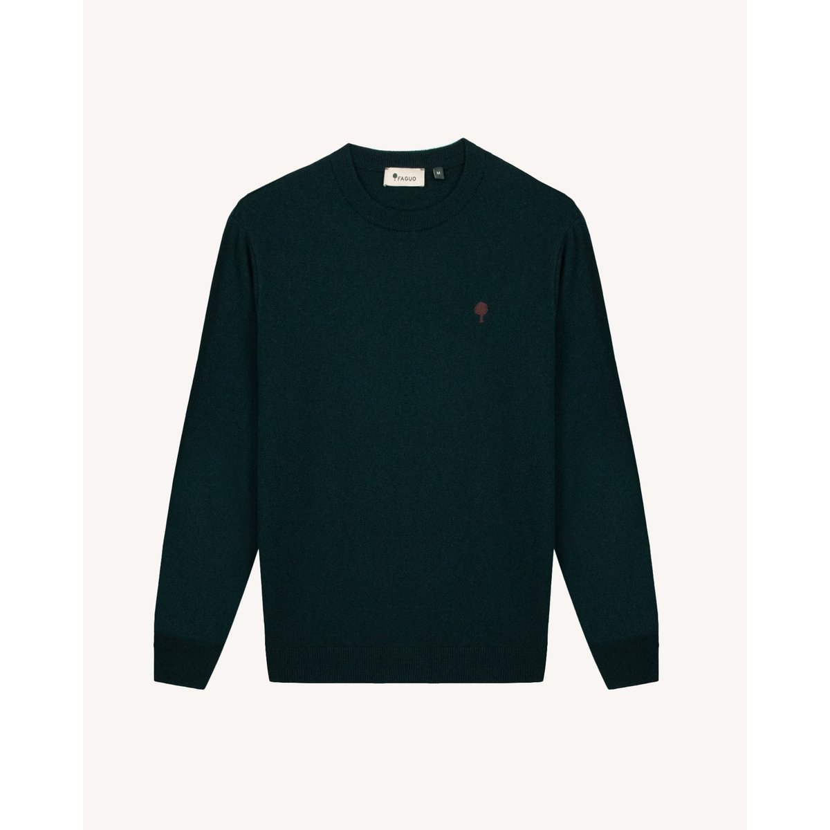 Pull en maille vert foncé, FAGUO