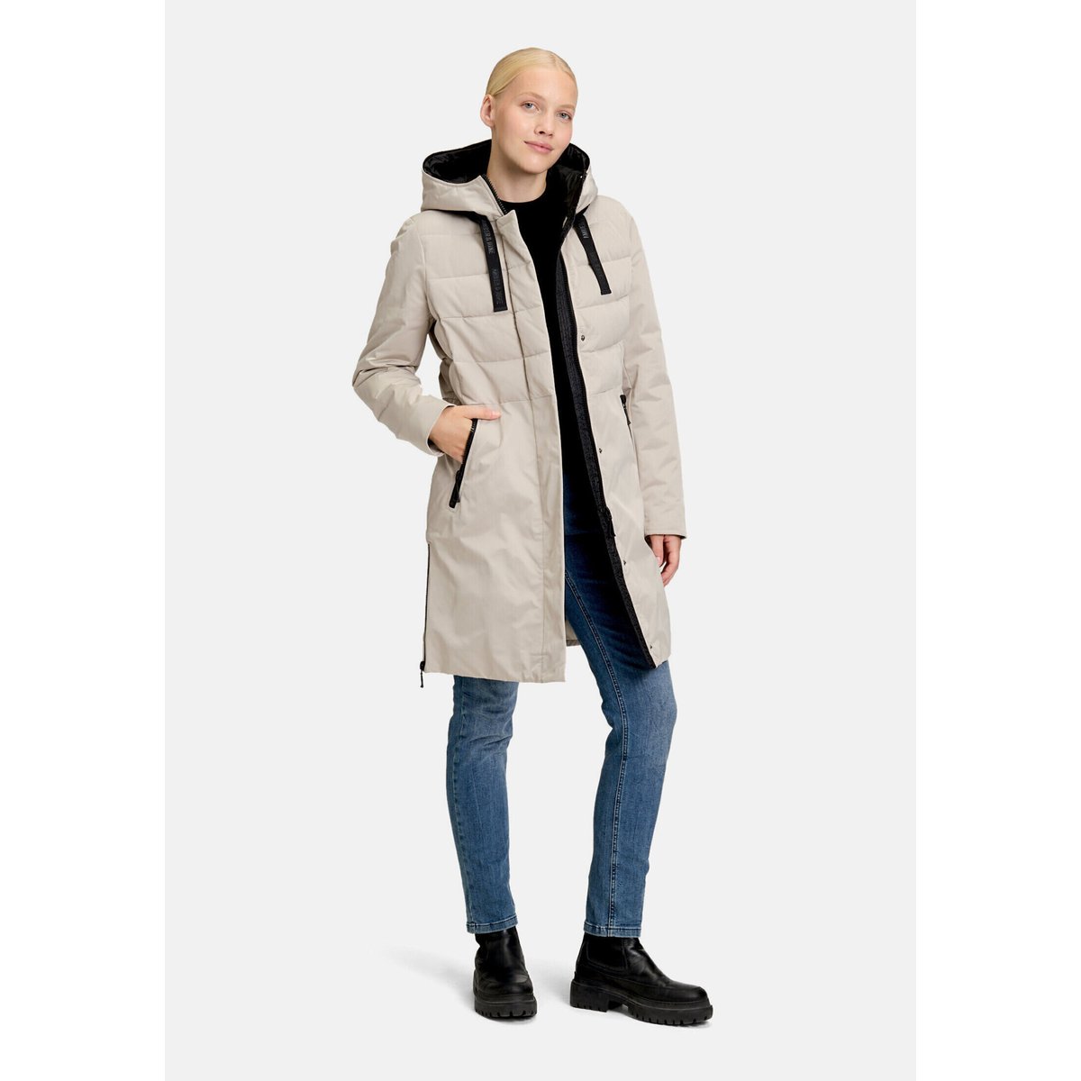 Veste d'hiver duvet synthétique chateau gray, AMBER & JUNE