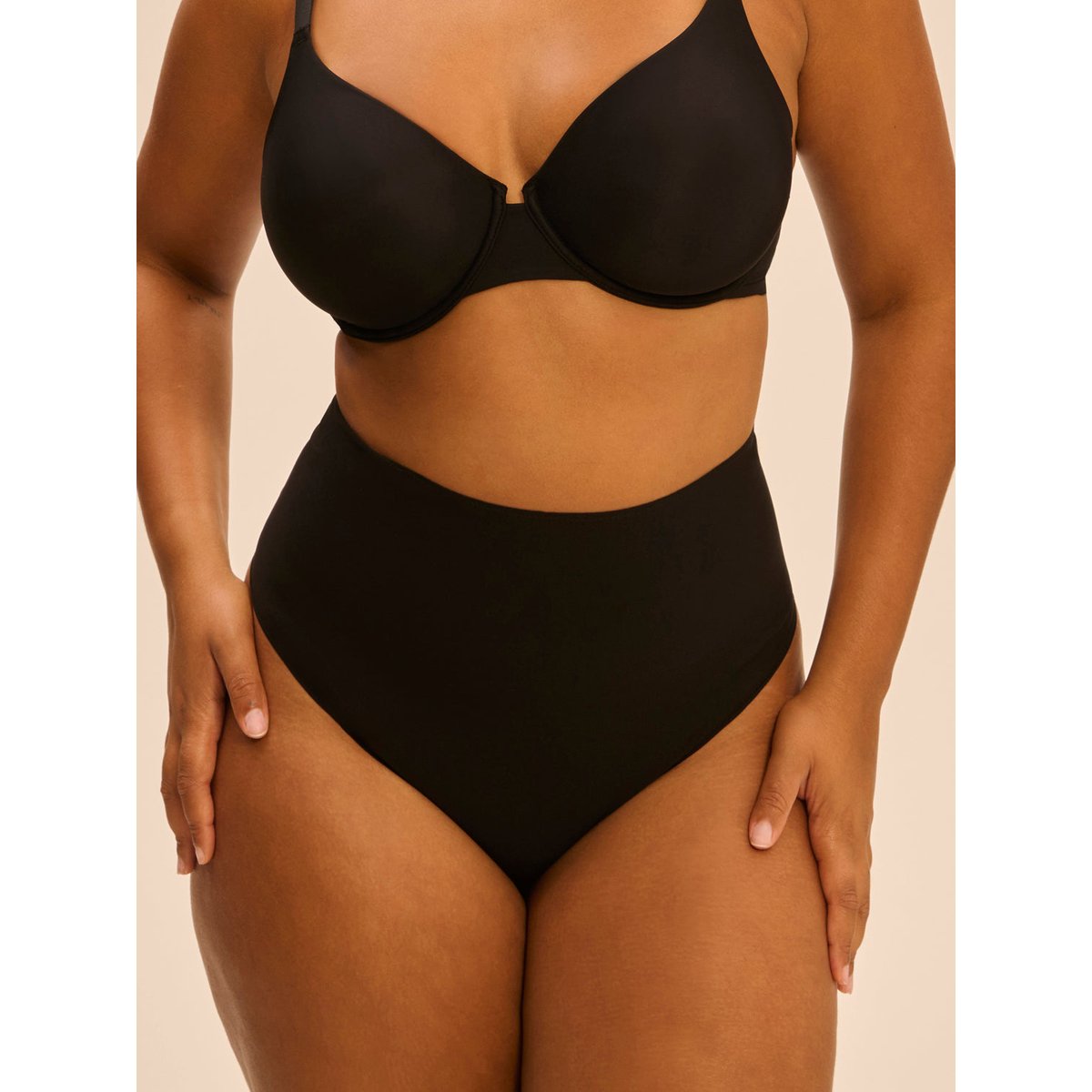 String gainant taille haute, STORY noir, SIMONE PERELE