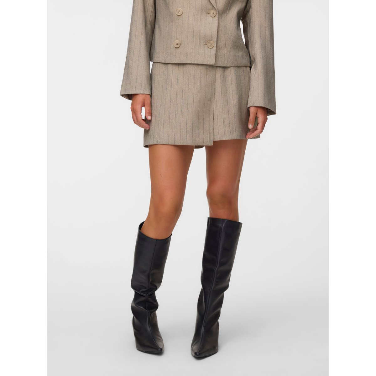 Jupe-Short grise - vintage khaki, VERO MODA