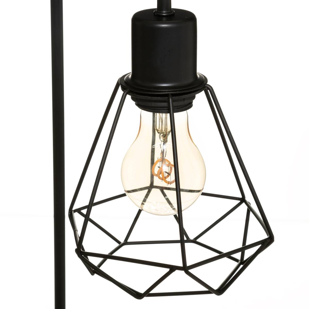 Lampe filaire métal FLAVE noir, ATMOSPHERA