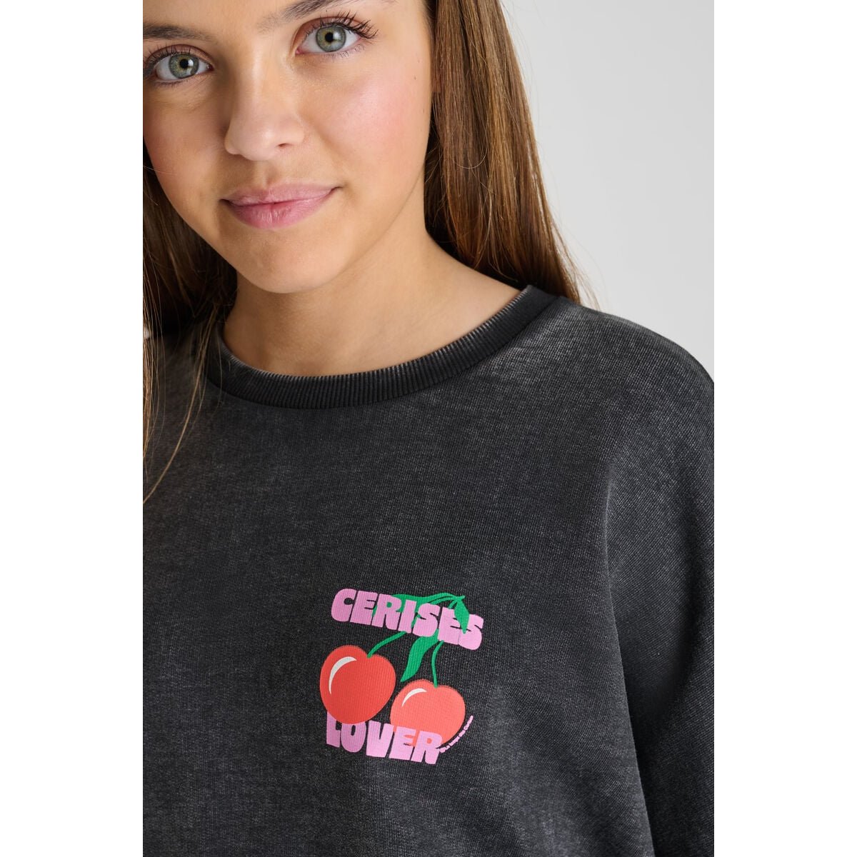 Sweat-Shirt capuche JULESGI black, LE TEMPS DES CERISES