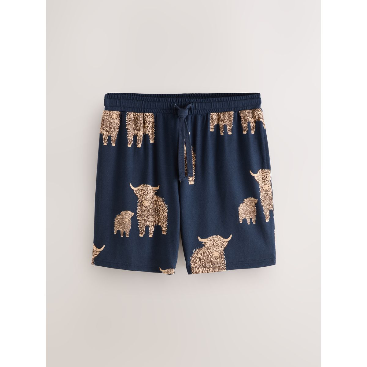 Pyjama manches courtes vache des highlands bleu, NEXT