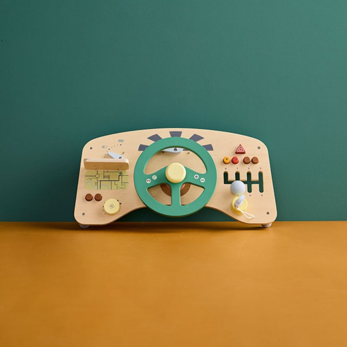 Tableau d'activités beige, vert, rouge, KID'S CONCEPT
