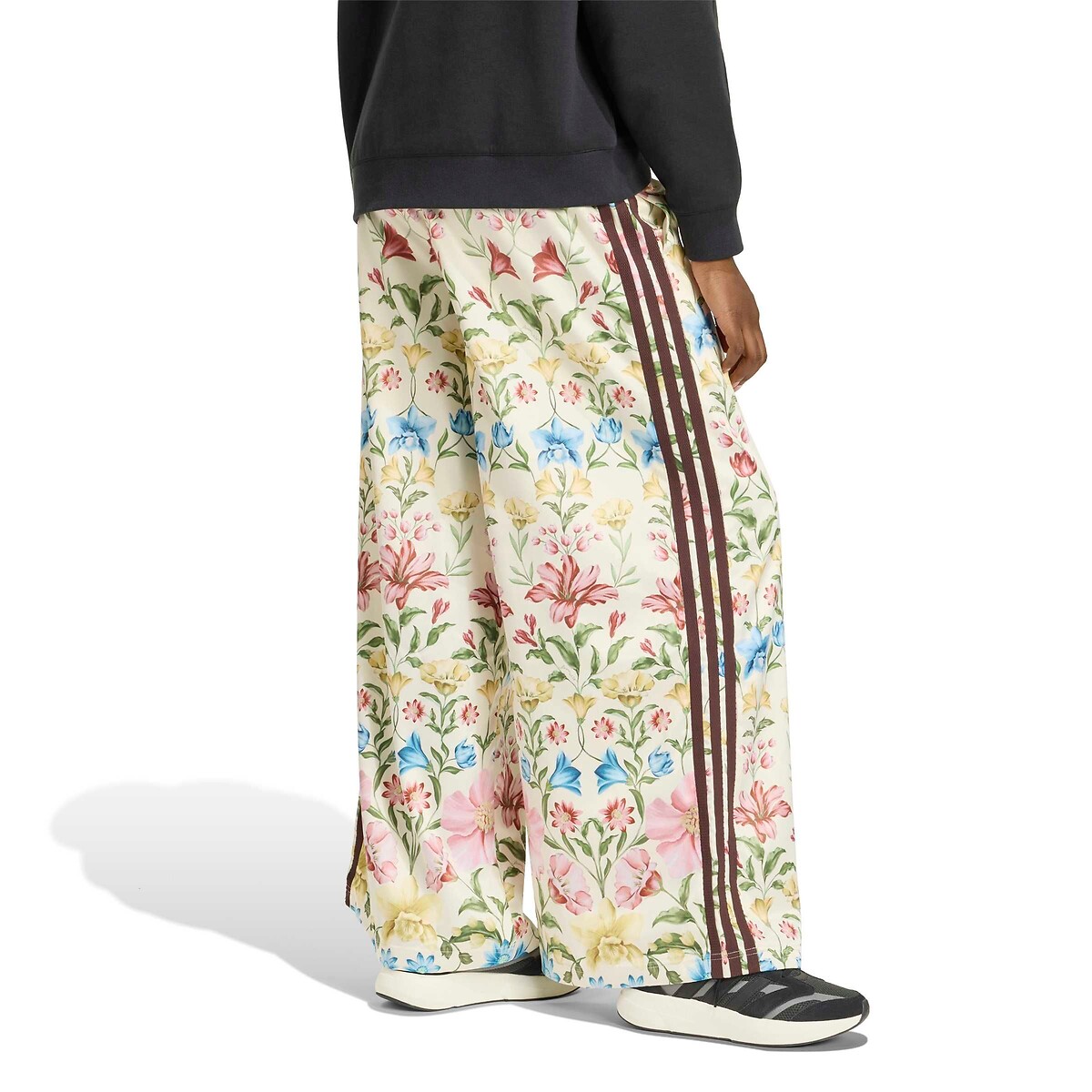 Pantalon large imprimé FARM RIO beige/imprimé fleurs, ADIDAS SPORTSWEAR
