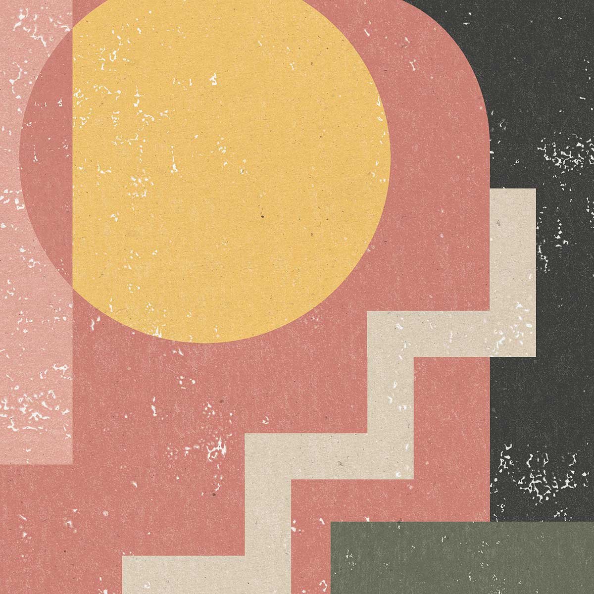 Tableau sun stairs tableau alu dibond, HEXOA