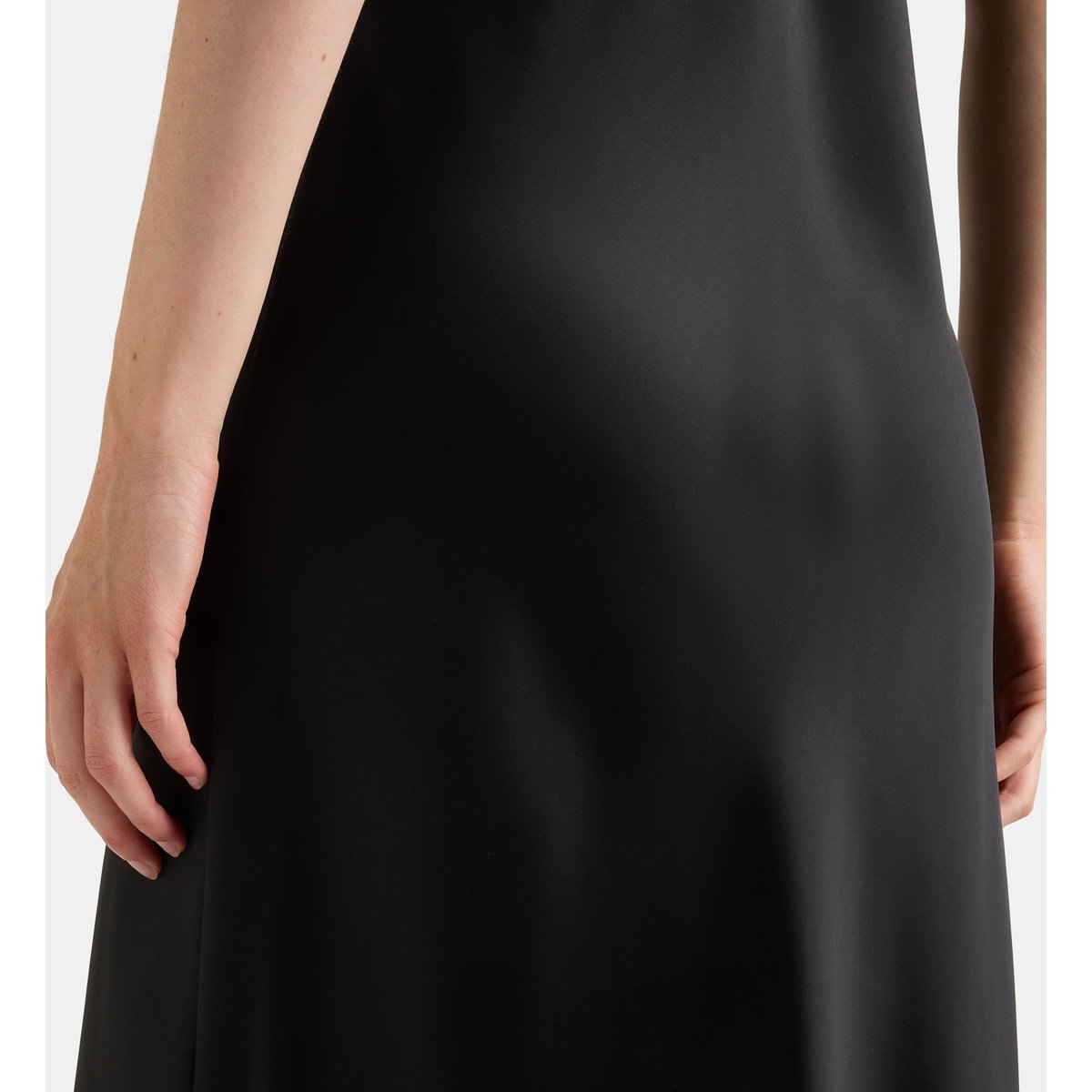 Robe longue bridget f satinée noir, GALERIES LAFAYETTE
