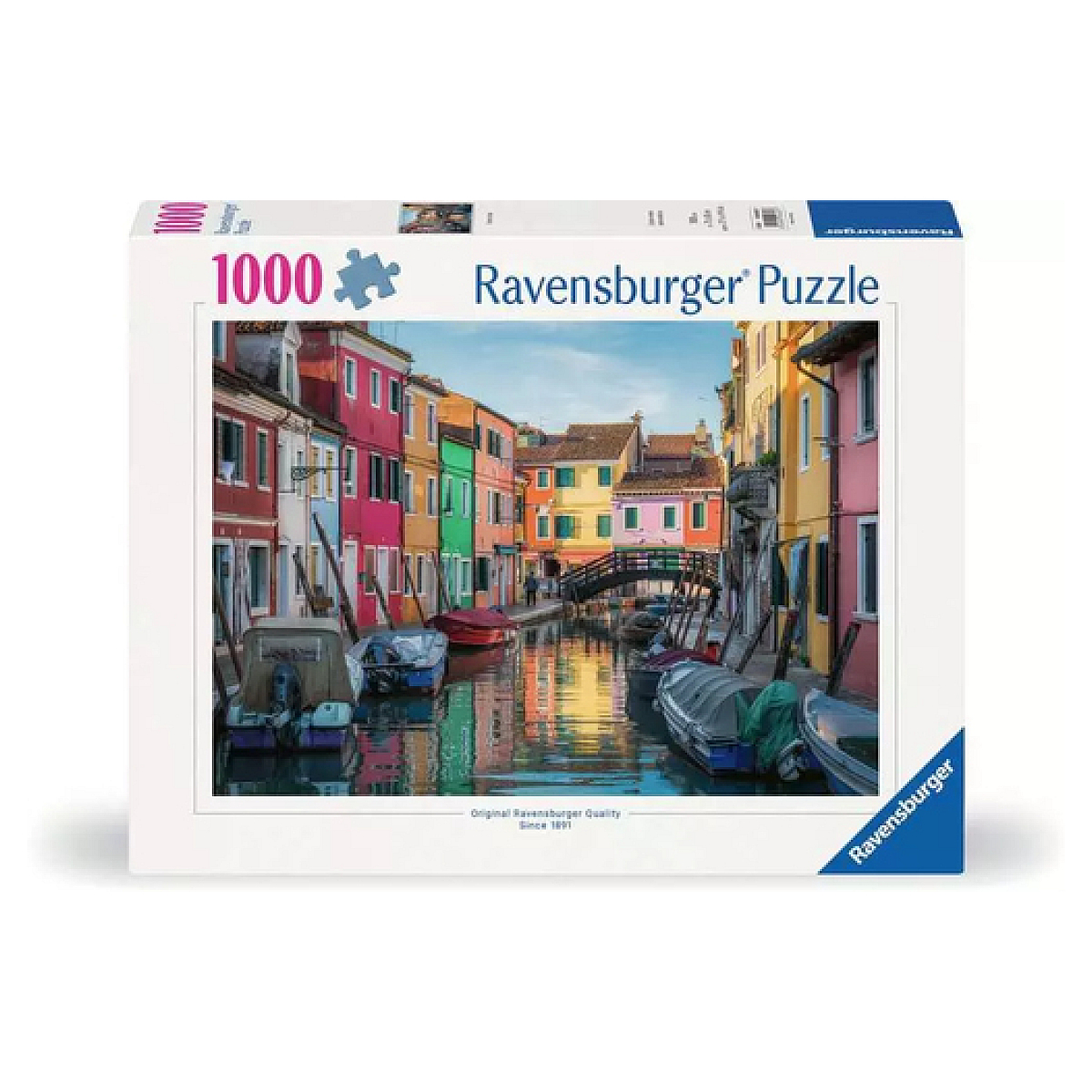 Puzzle 1000 pieces - Burano, Italie couleur unique, RAVENSBURGER