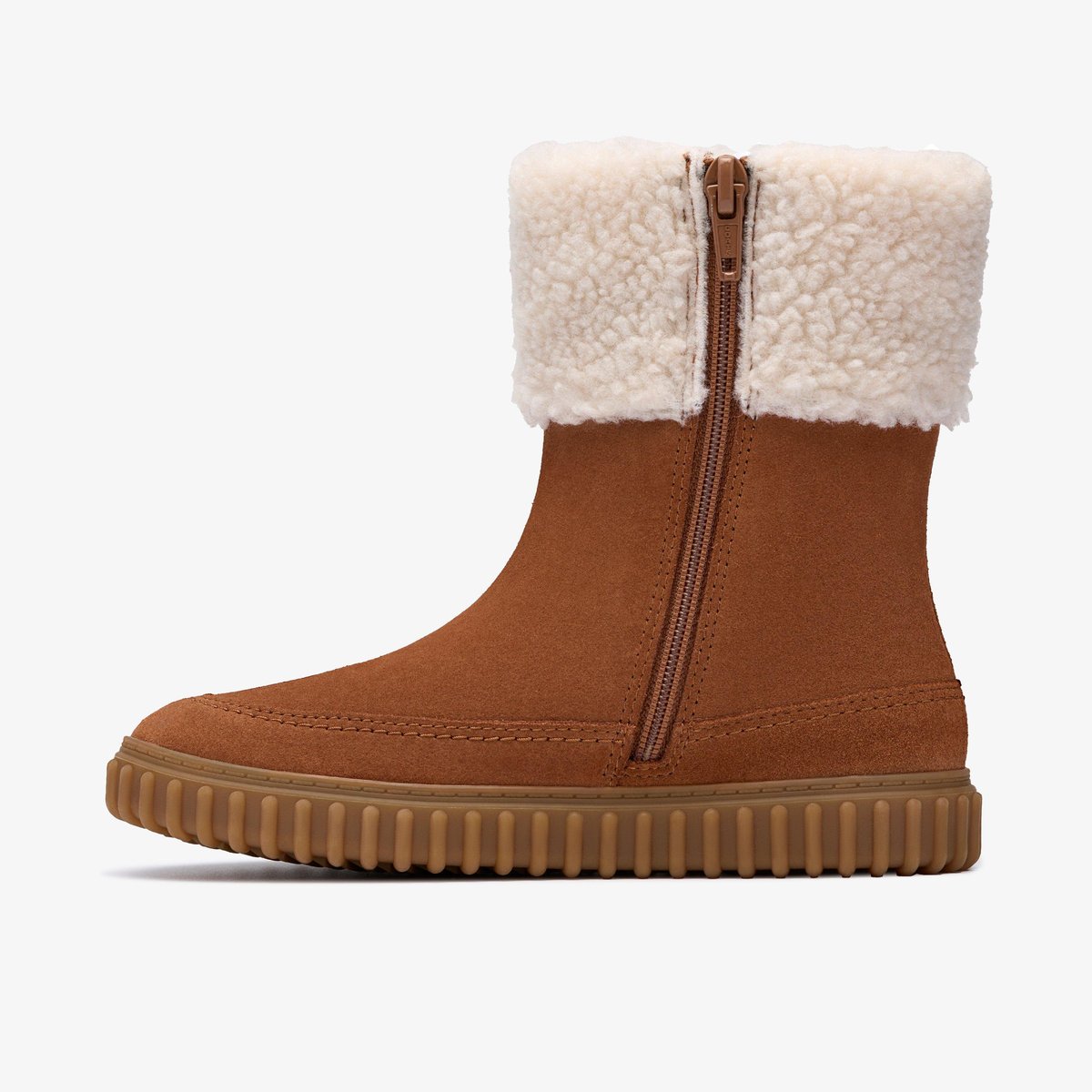 Boots Suède COVE SNUG K marron, CLARKS