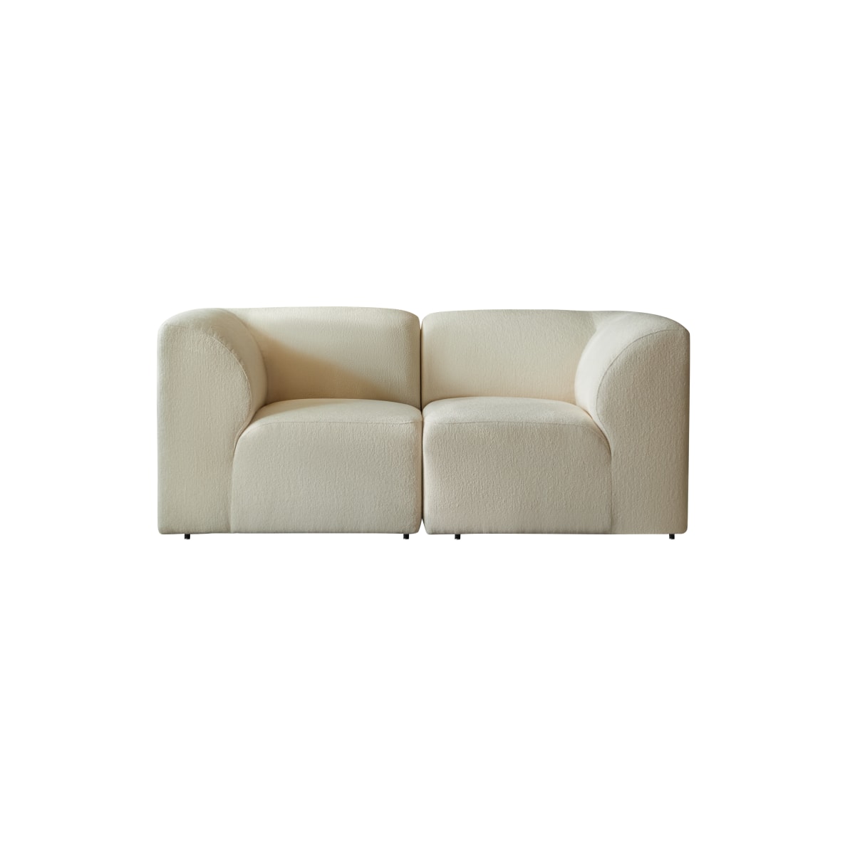 Canapé droit en Tissu, VÉNUS beige, TIKAMOON