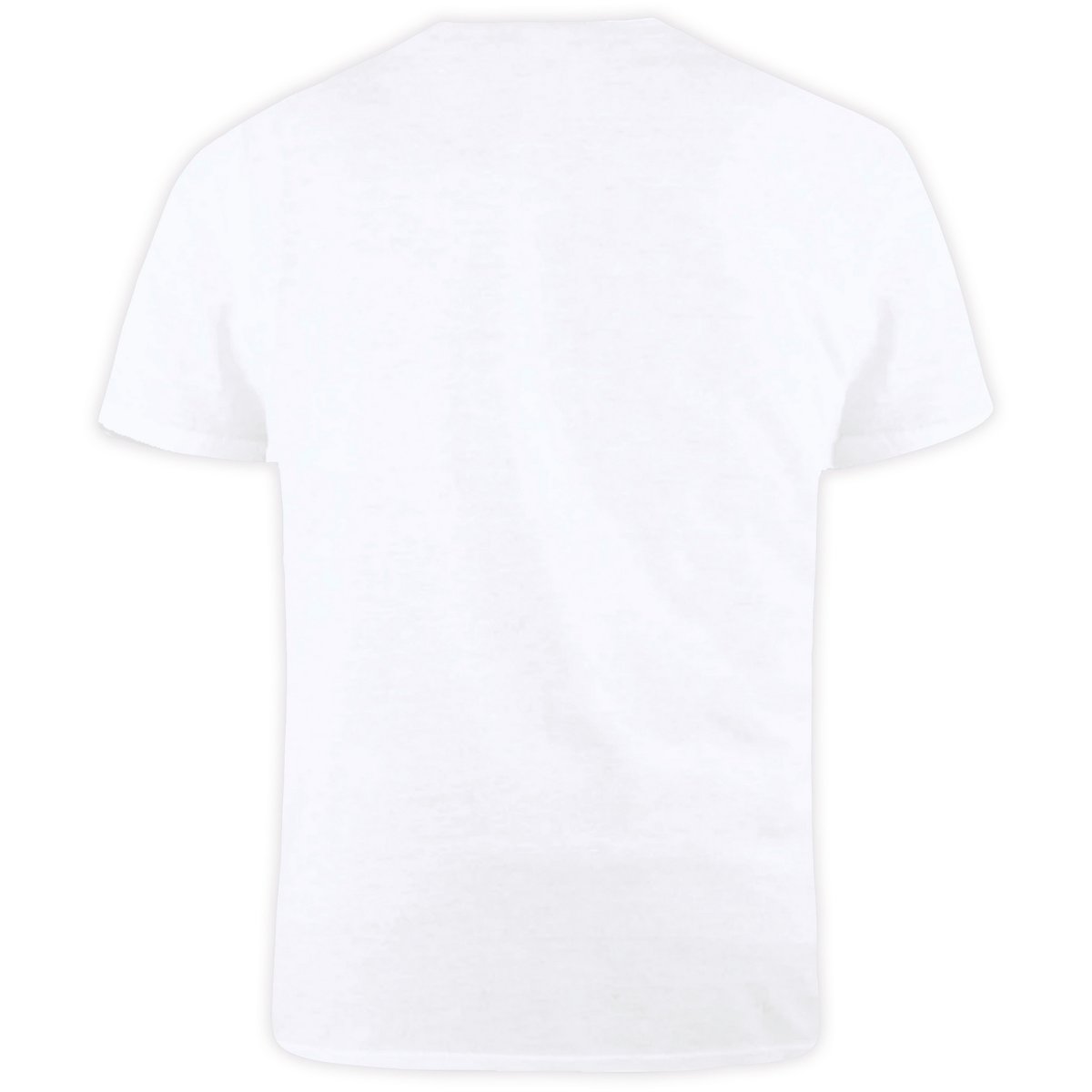 T-shirt col V en coton grande taille SIGNATURE bleu marine, DUKE