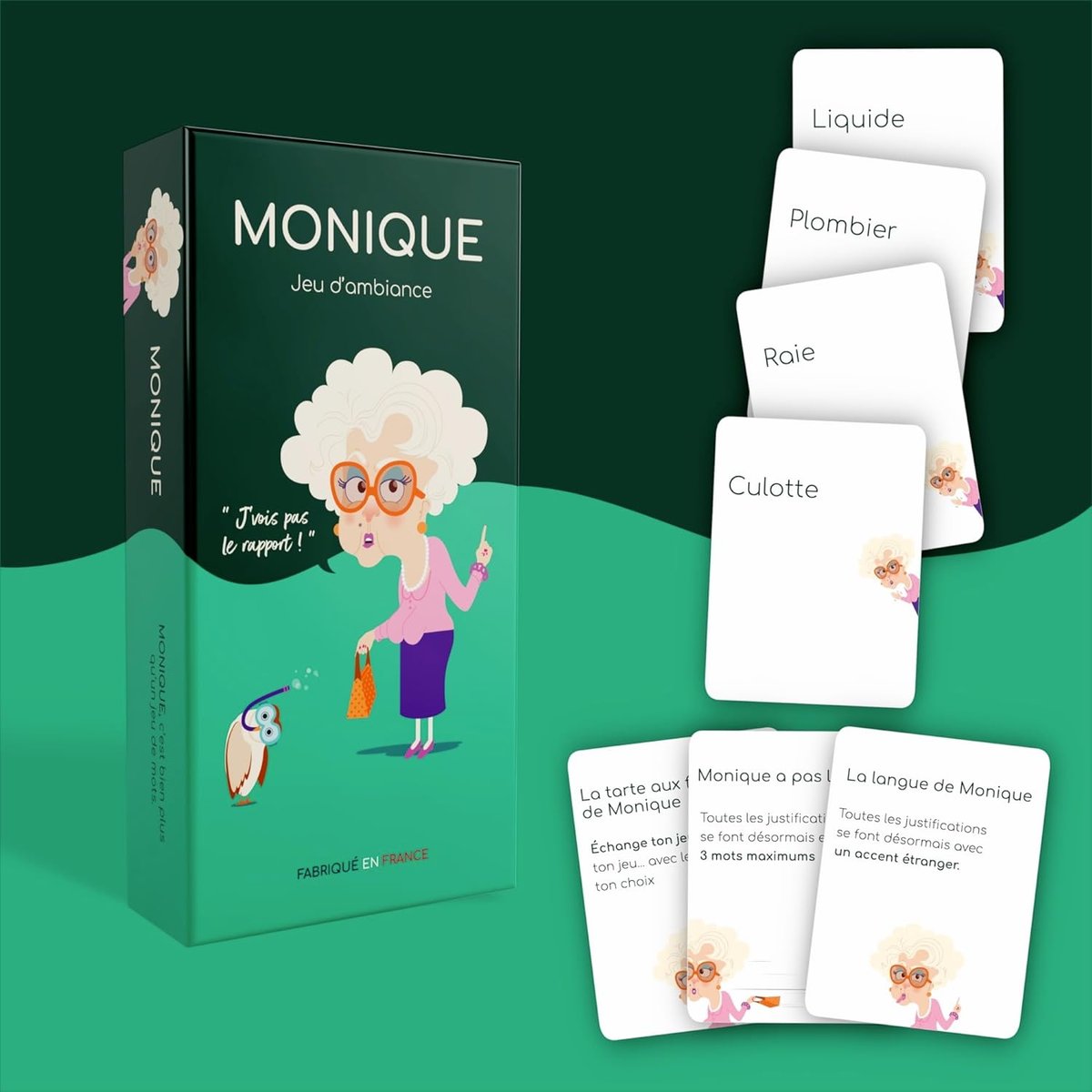 MONIQUE jeu d'ambiance bleu, GIGAMIC