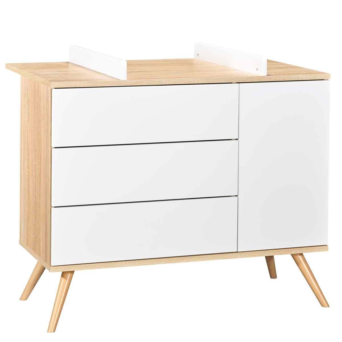 Plan à langer pour commode en bois blanc/marron, SAUTHON