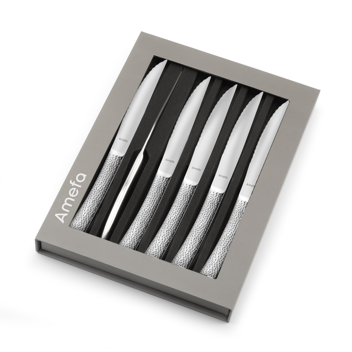 Coffret 6 couteaux steaks - STEAK BONGO XL inox, AMEFA