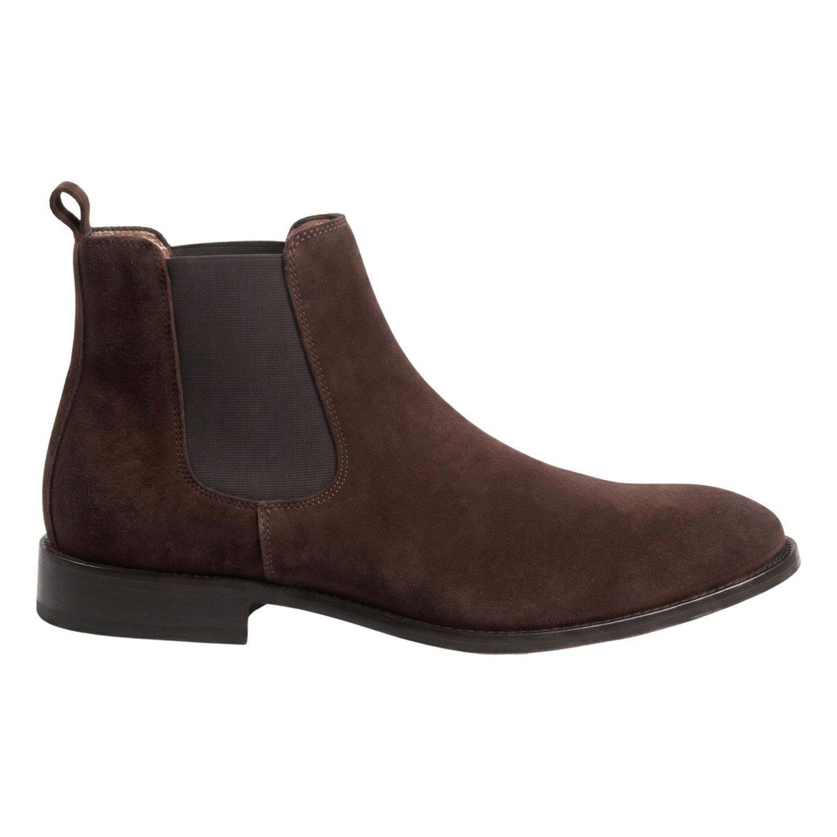 Chelsea boots Martin cuir daim daim marron, JULES & JENN