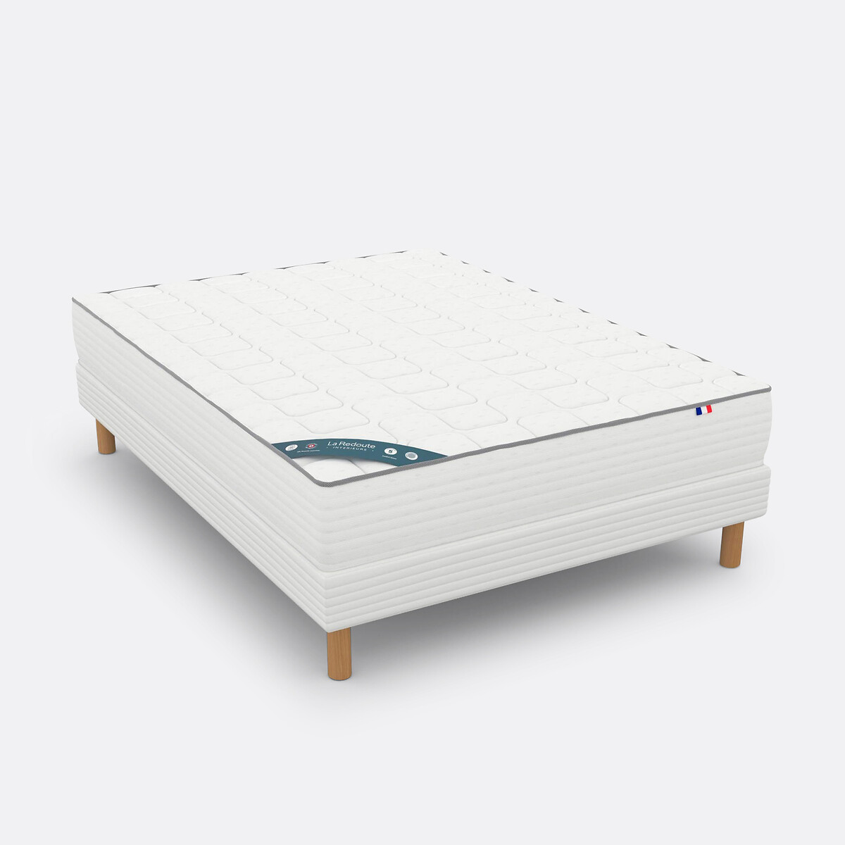 Matelas 406 ressorts, soutien ferme, accueil moelleux blanc, LA REDOUTE INTERIEURS