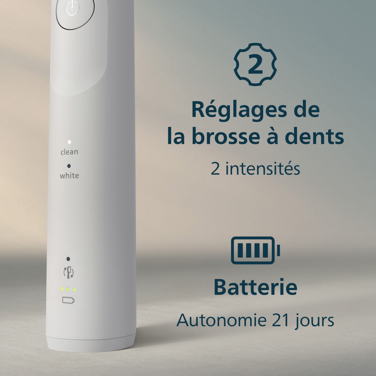 Brosse à dents électrique Sonicare 5500 series HX7110/01 couleur unique, PHILIPS