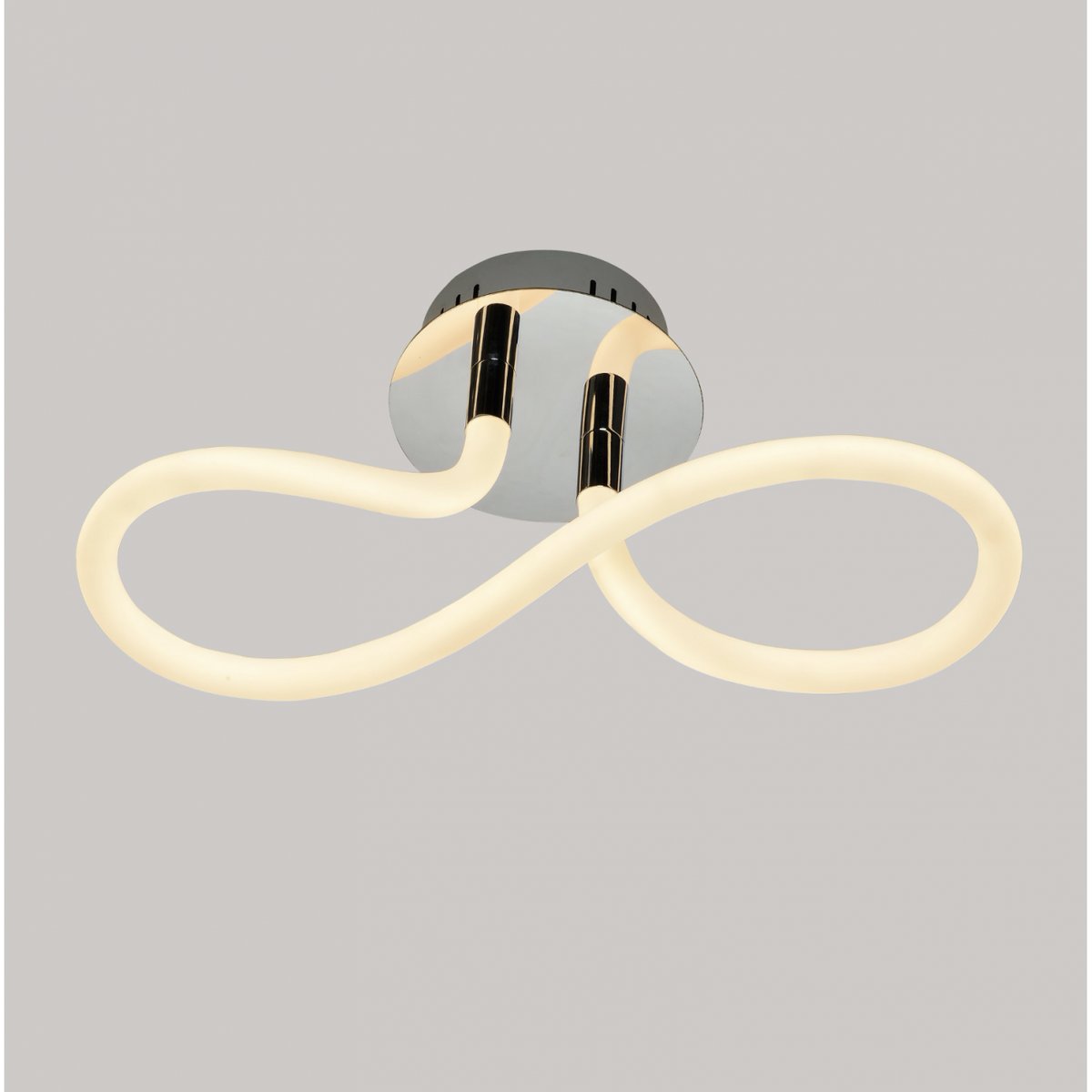 Plafonnier LED infini chromé - AENARIA argenté / chromé, KOSILUM