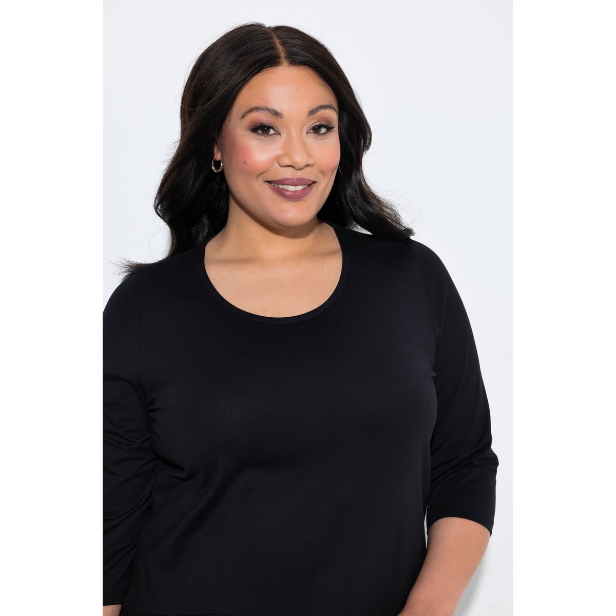 Robe en jersey noir, ULLA POPKEN