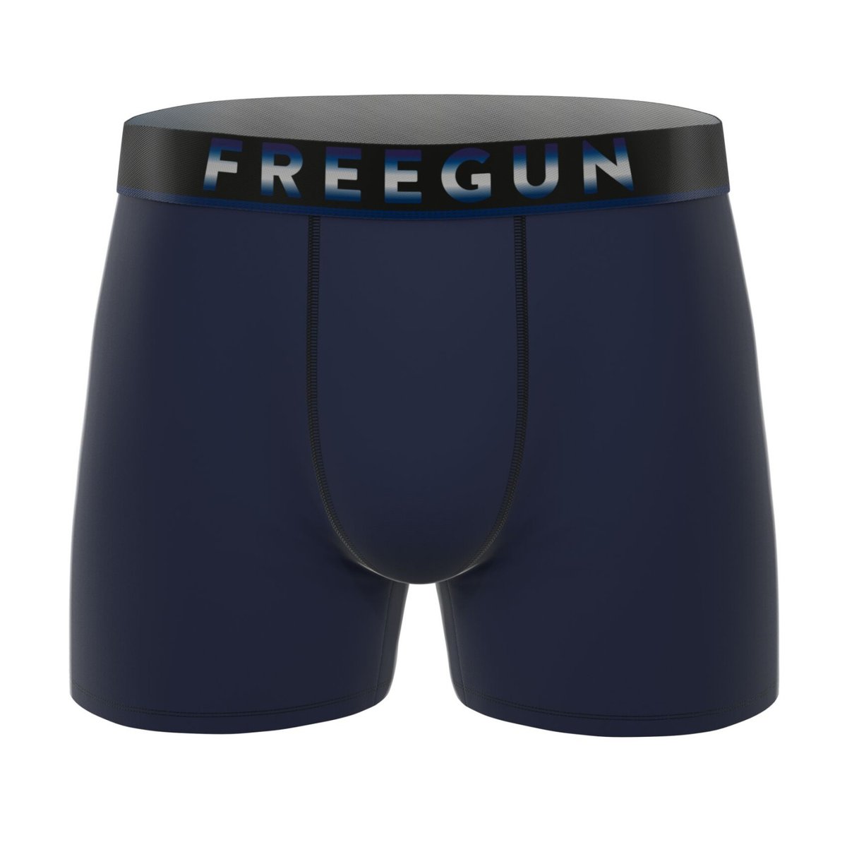 Lot De 4 Boxers Signature vert/noir/navy, FREEGUN