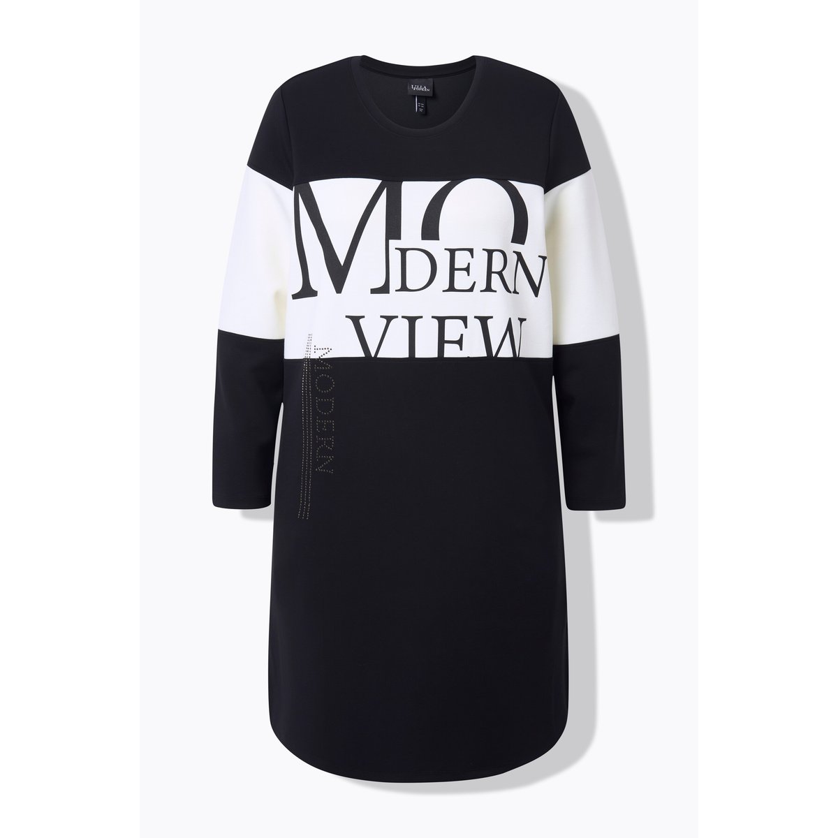 Robe en molleton contenant du modal noir, ULLA POPKEN