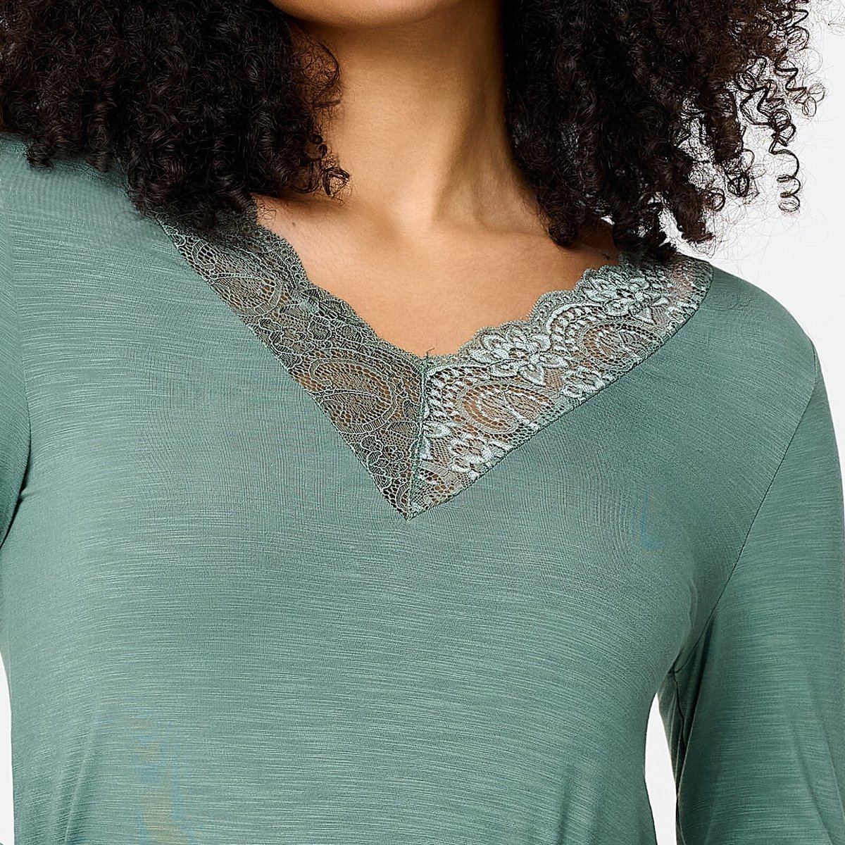 Ensemble de Pyjama green marl, LINGADORE