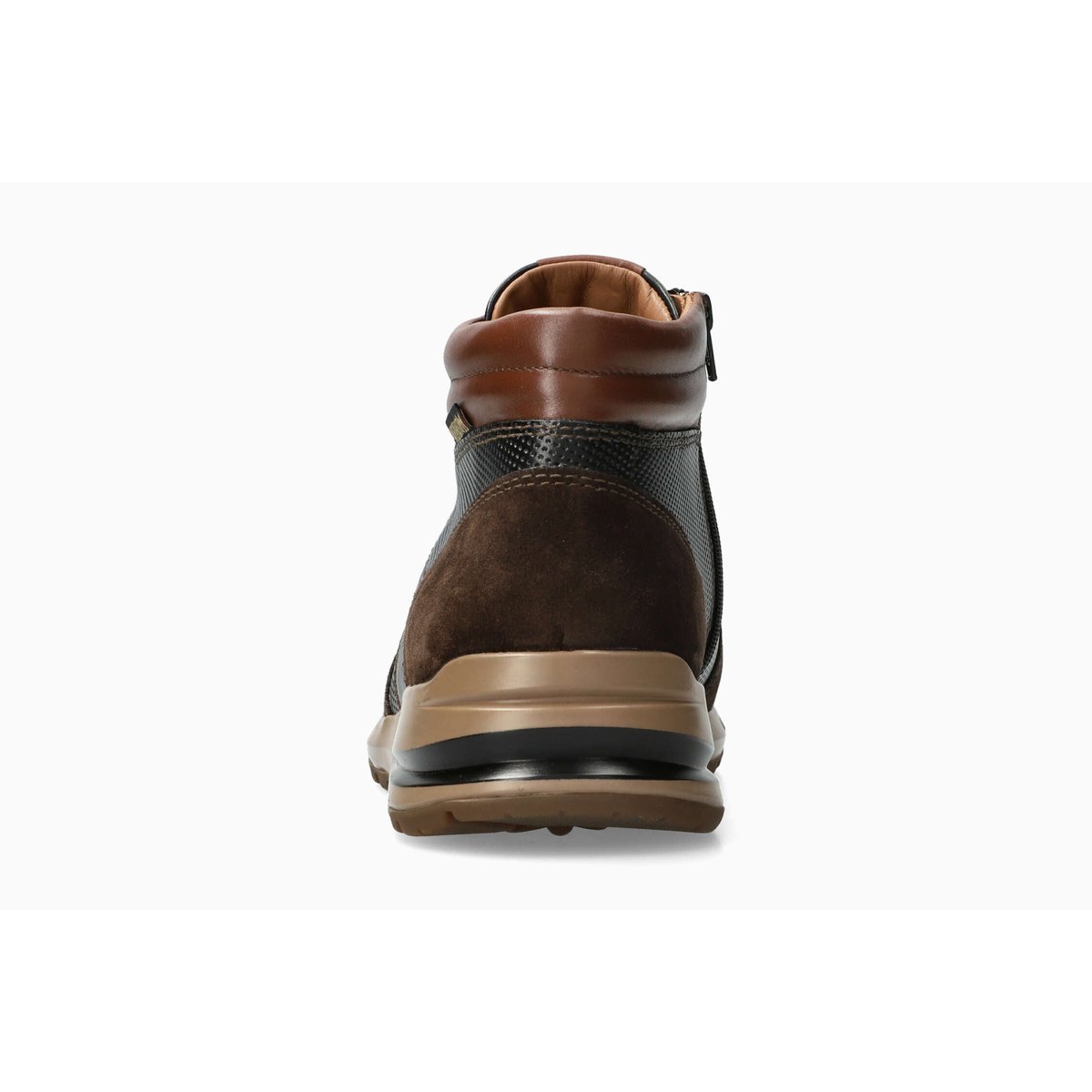 Baskets en cuir BORAN marron foncé p5150196, MEPHISTO
