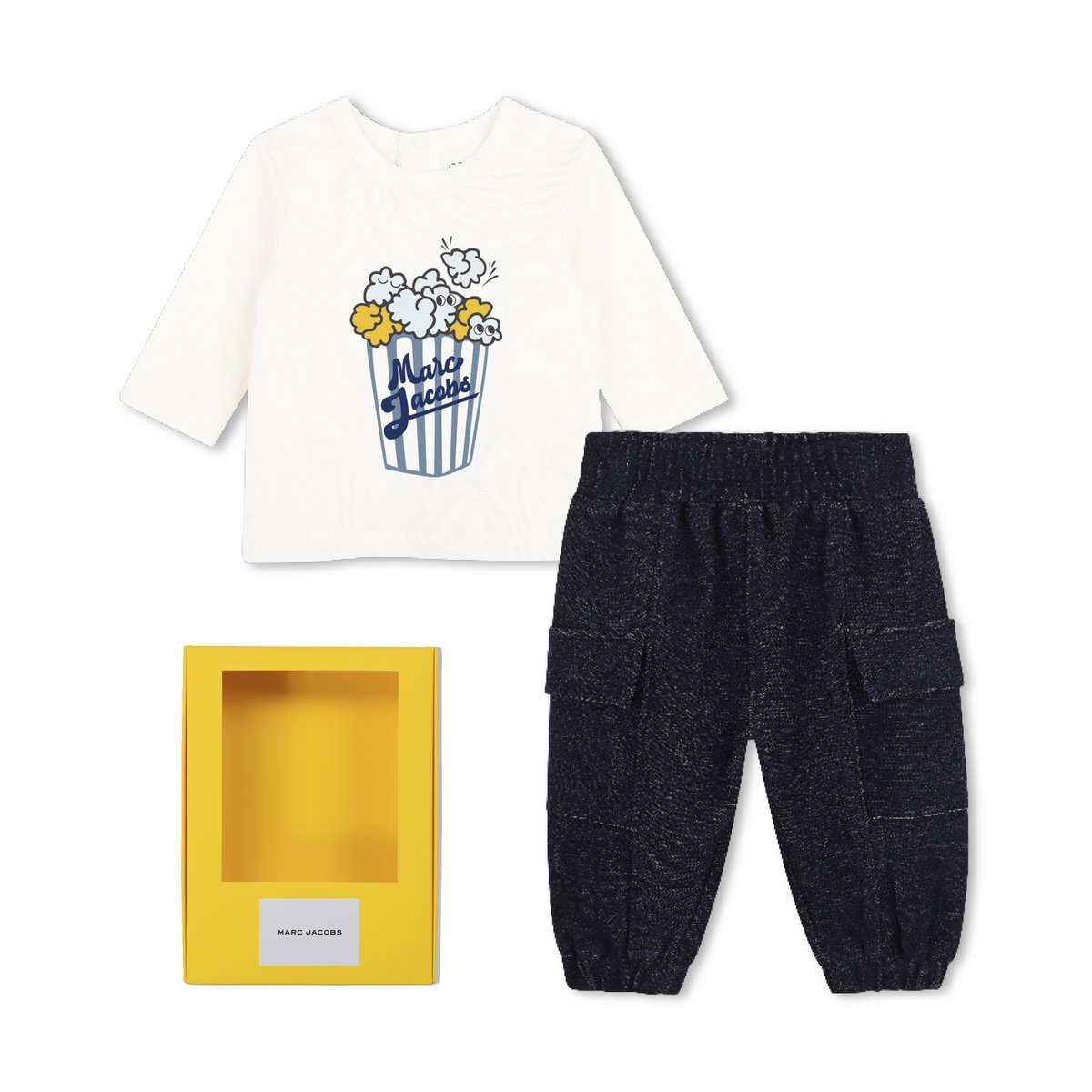 Ensemble tee-shirt et pantalon ecru bleu, MARC JACOBS