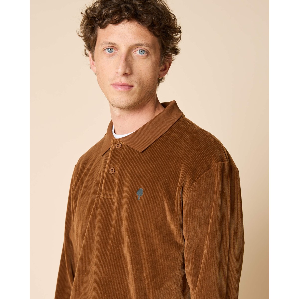 Polo en maille camel, FAGUO