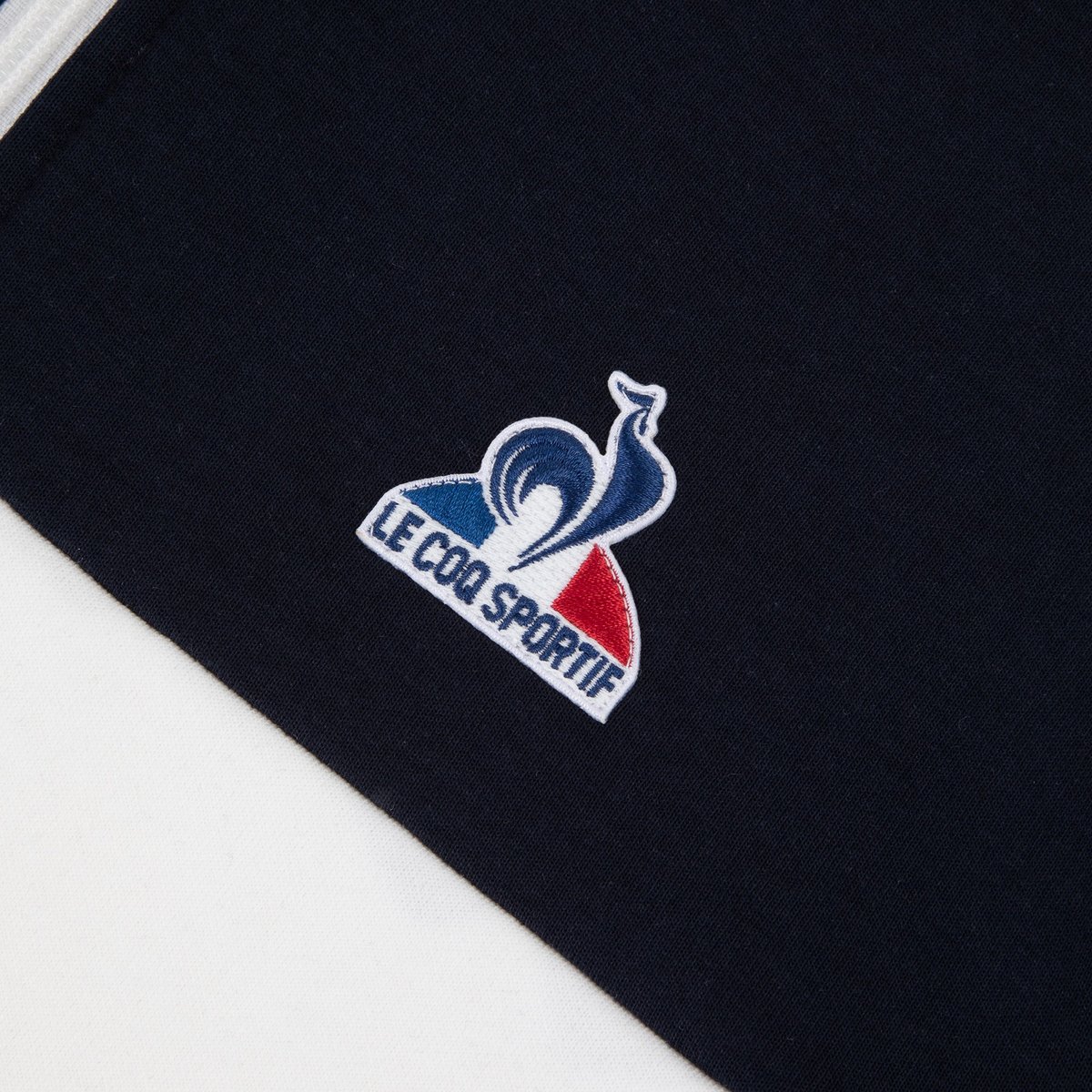 Sweat zippé Tricolore beige, LE COQ SPORTIF