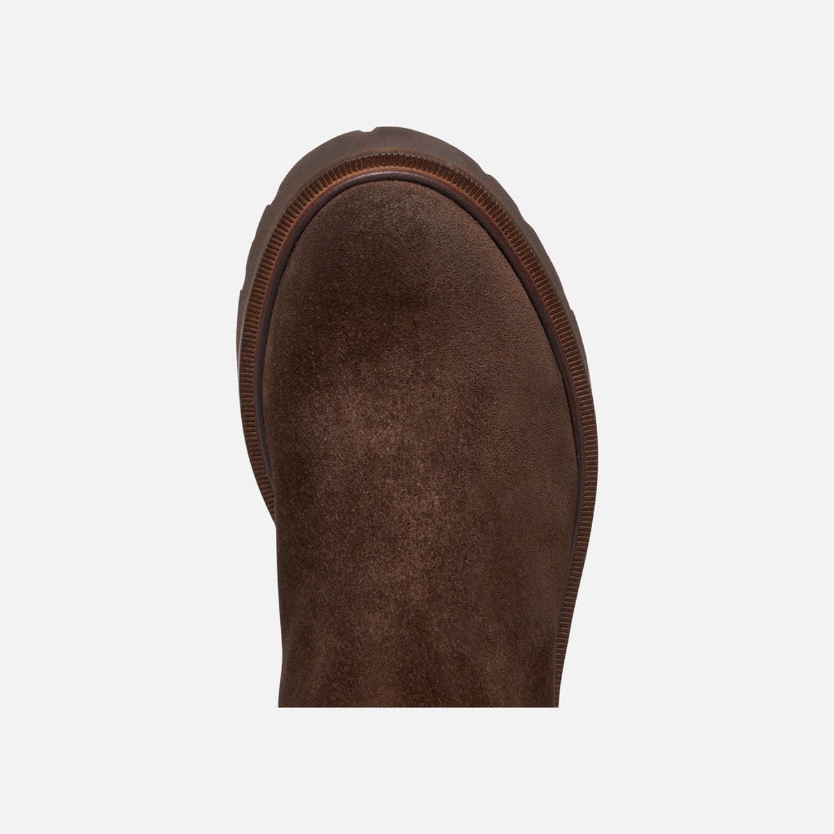Bottes plates en cuir Norize marron foncé, GEOX