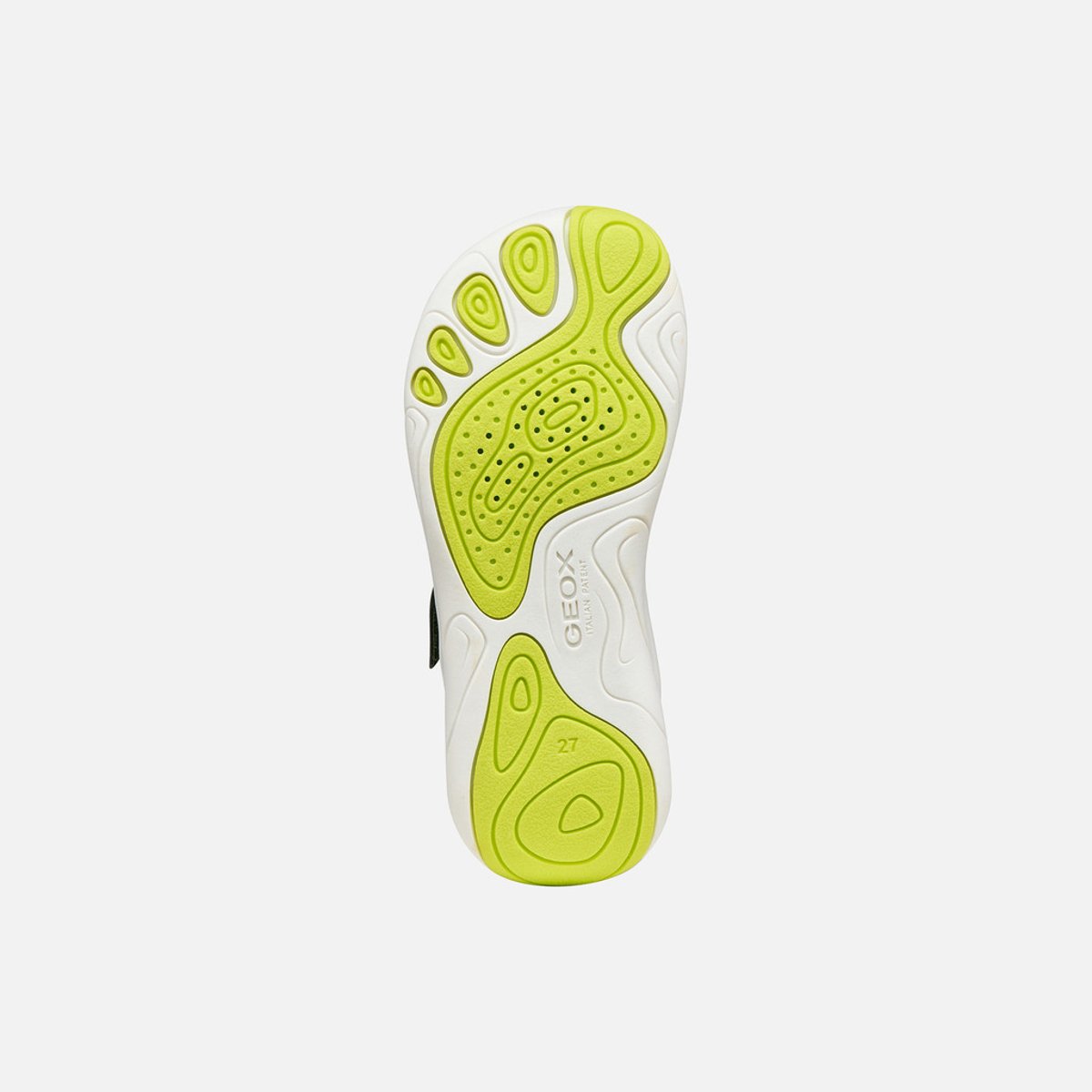 Baskets J FOOT-RUN vert militaire/citron vert, GEOX