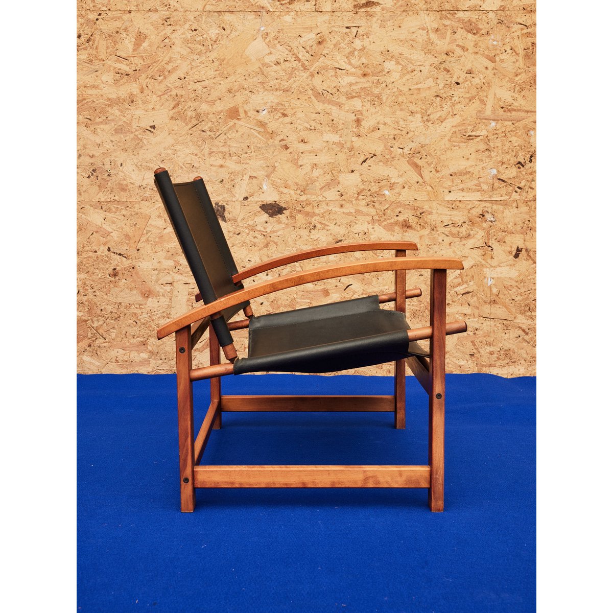Paire de fauteuils designer en cuir Jakob N°1273 - Bon état bois foncé, DEBONGOUT