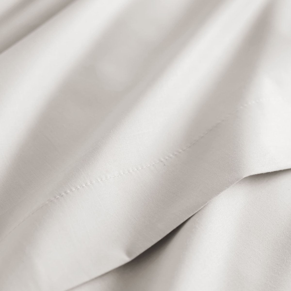 Drap housse coton percale bonnet 40 cm - MORPHEE ecru, SOMEO